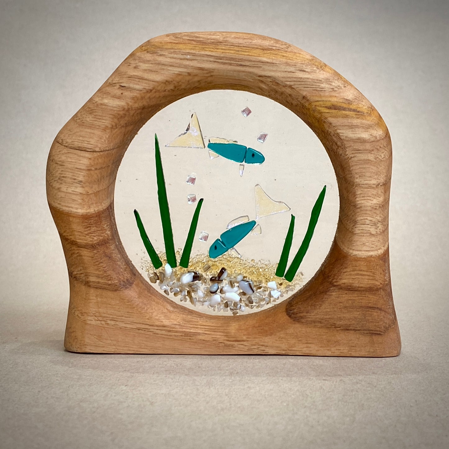 Wooden Fish Bowl