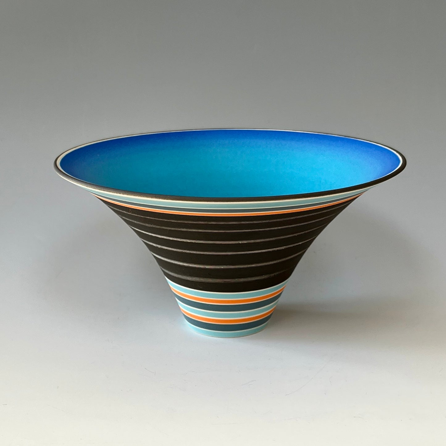 Flared Bowl - Turquoise/Orange/Jade/Grey/Black