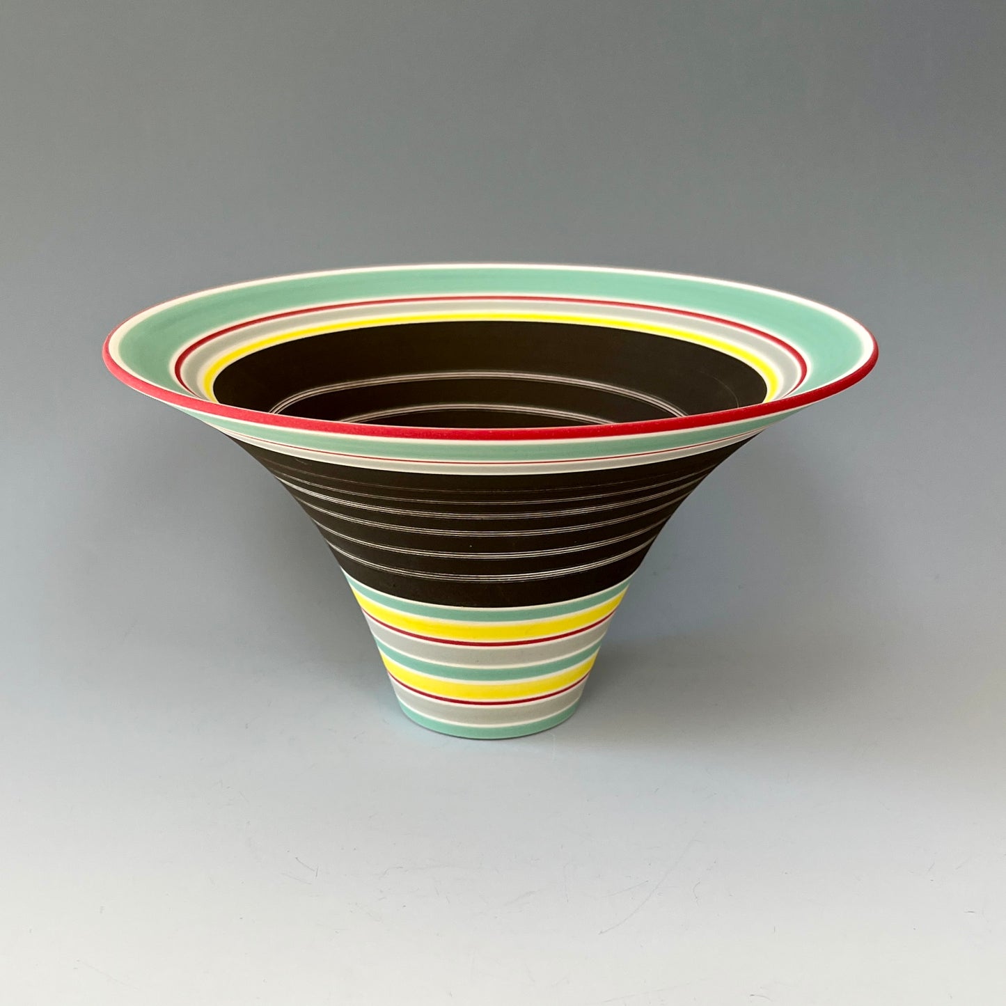 Flared Bowl - Mint/Yellow/Red/Black