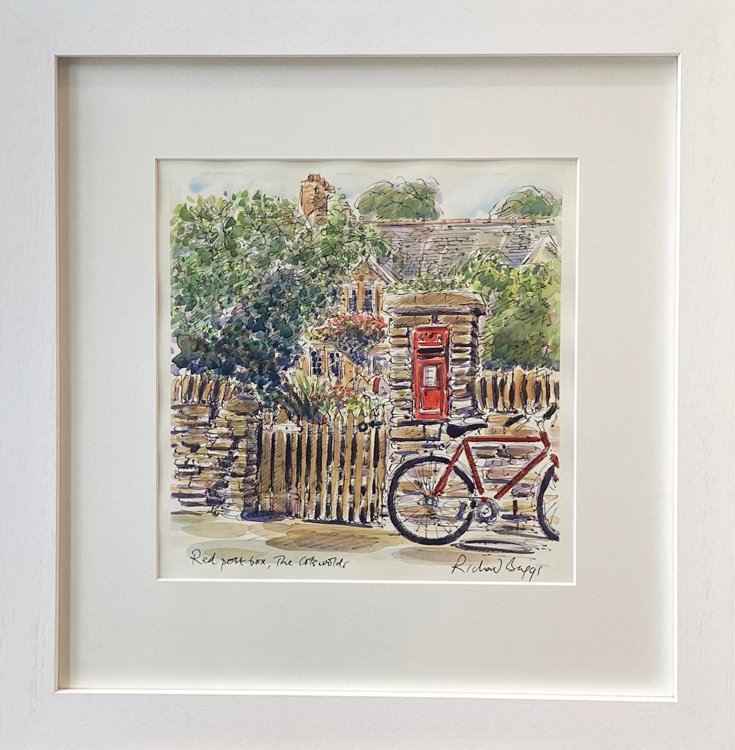 Red Post Box, The Cotswolds