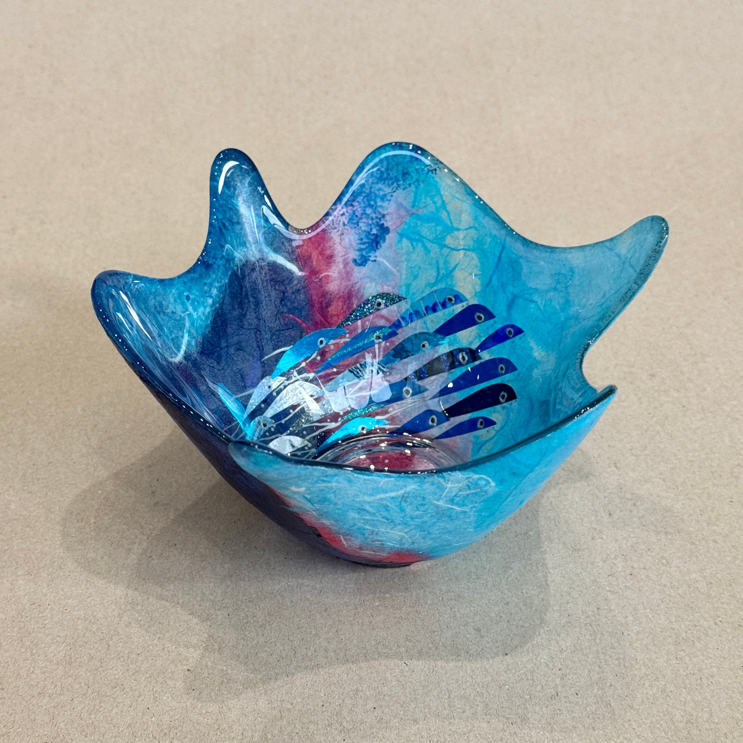 Small Splash Bowl (purple & blue)