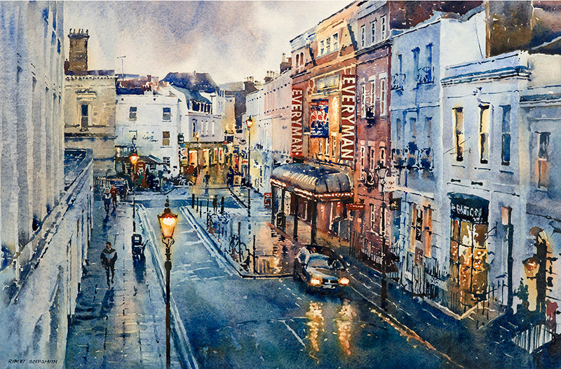 Regent Street & The Everyman (Mounted Print)