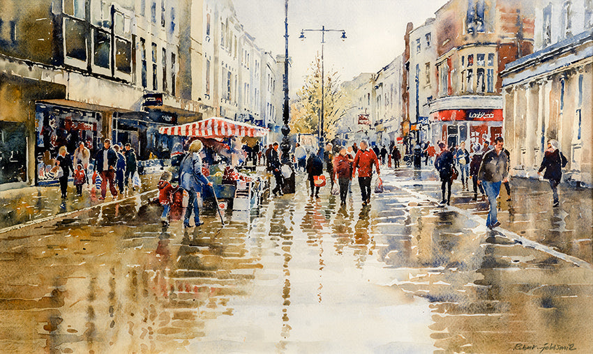 Strand Shoppers (Mounted Print)
