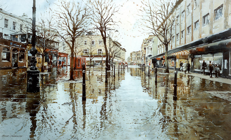 The Promenade & Cavendish House (Mounted Print)