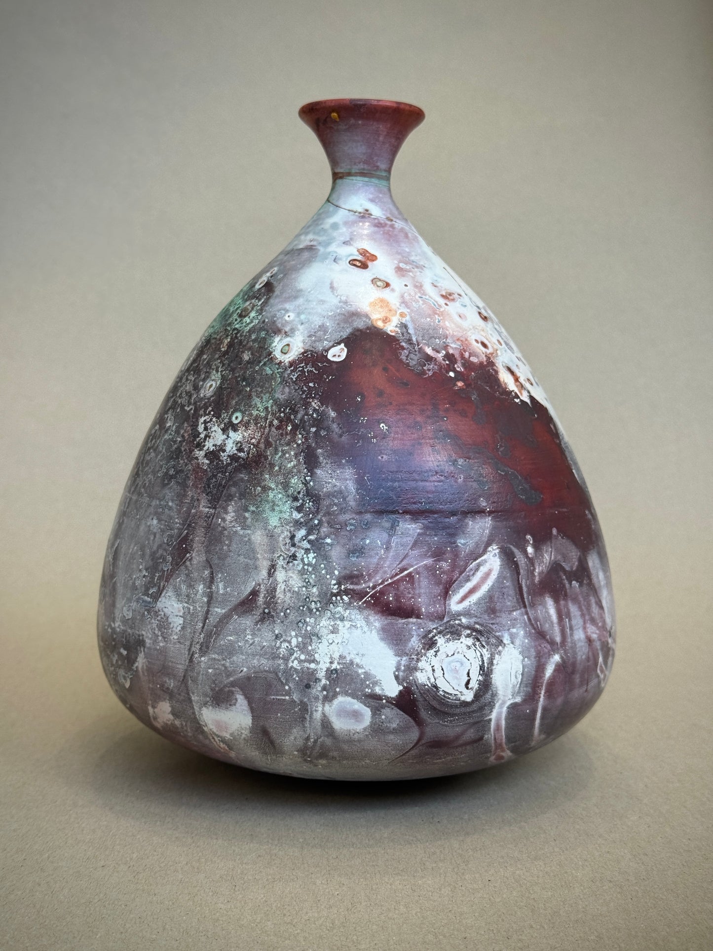 Saggar Fluted Bell Vase