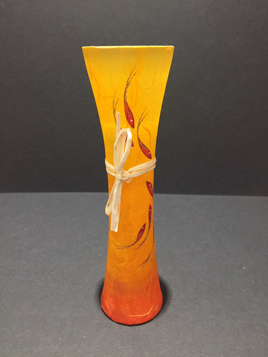 Golden Minnows Bud Vase