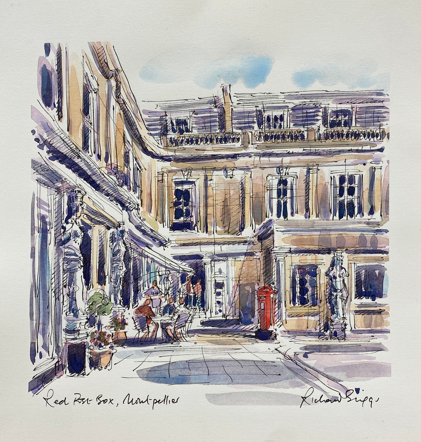 Red Post Box, Montpellier