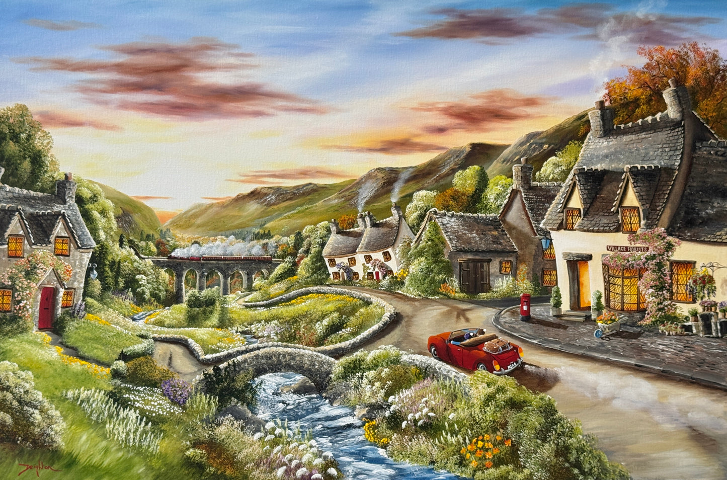 Steaming Through the Countryside
