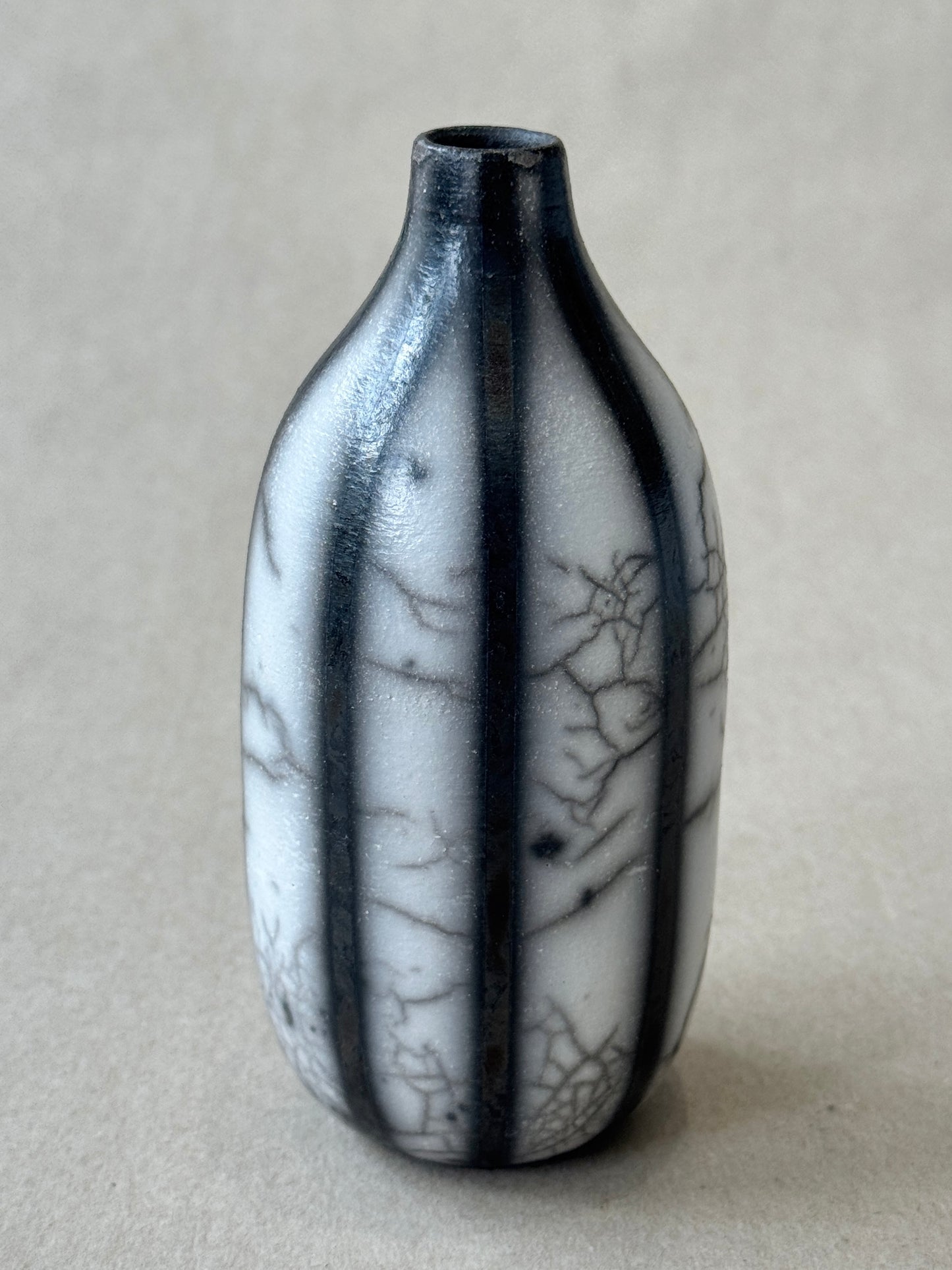 Raku Bottle Vase #110