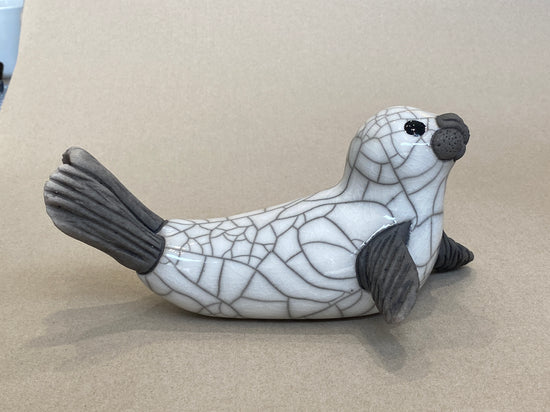 Adult Seal on Flippers - White