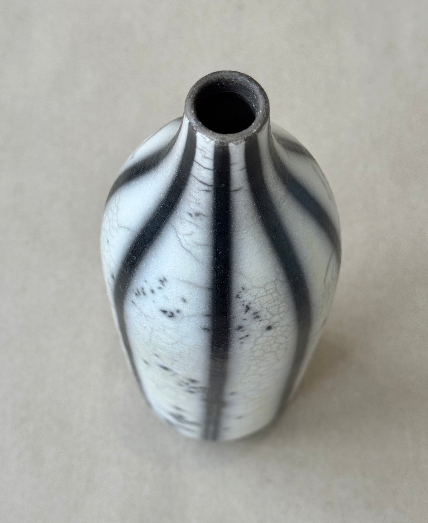 Raku Bottle Vase #109