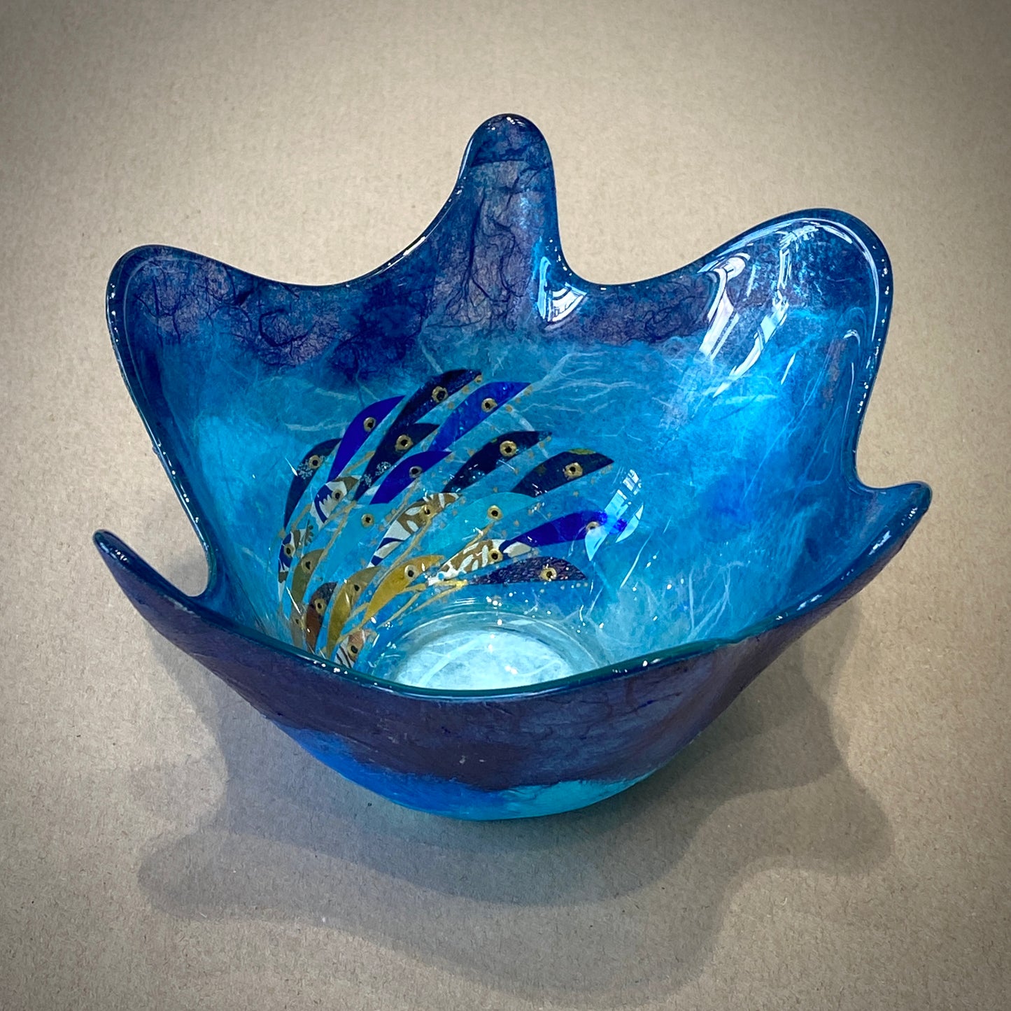 Load image into Gallery viewer, Small Splash Bowl (blue)

