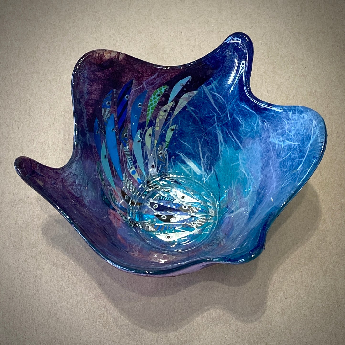 Small Splash Bowl (blue/purple)
