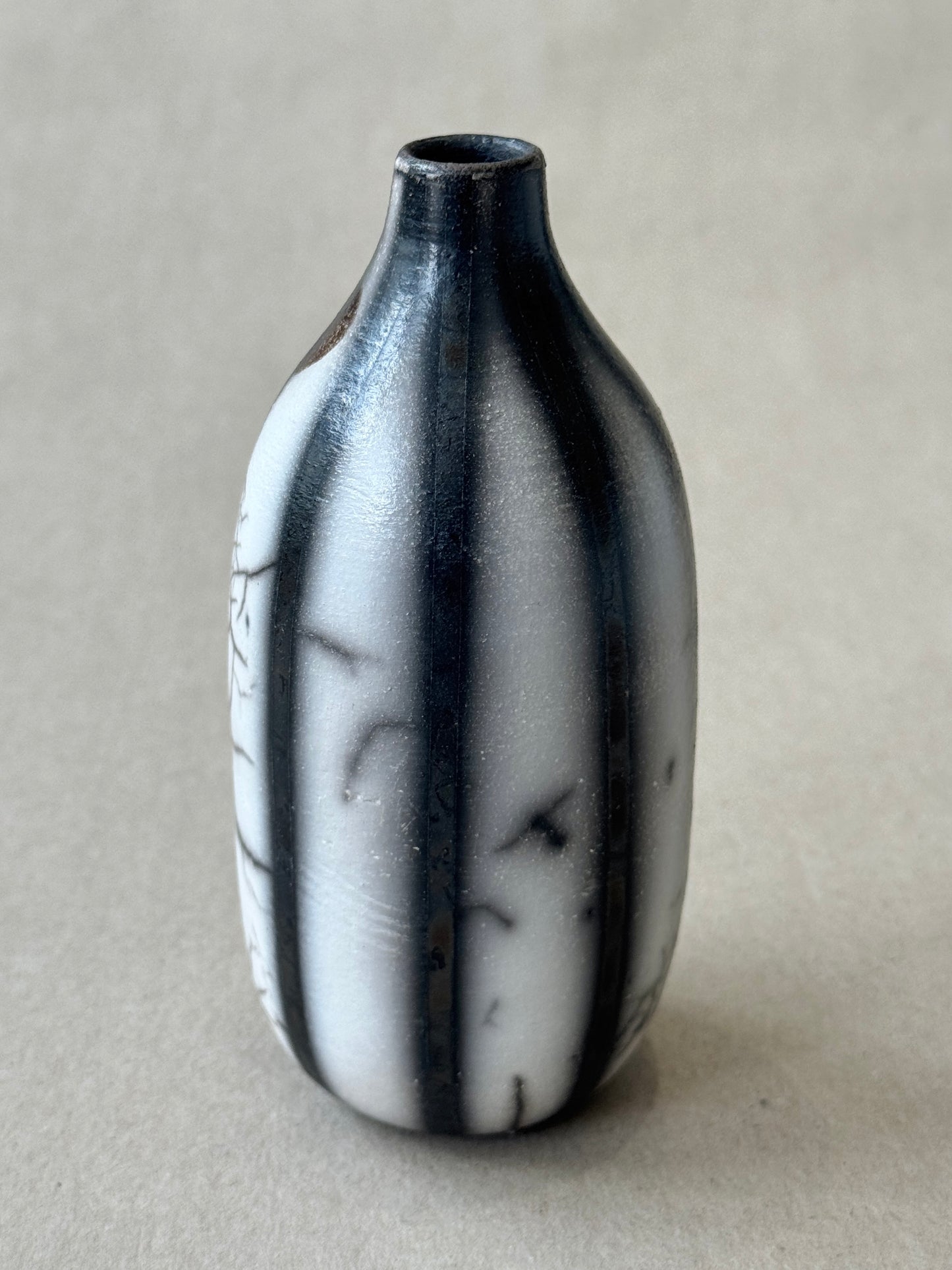 Raku Bottle Vase #110