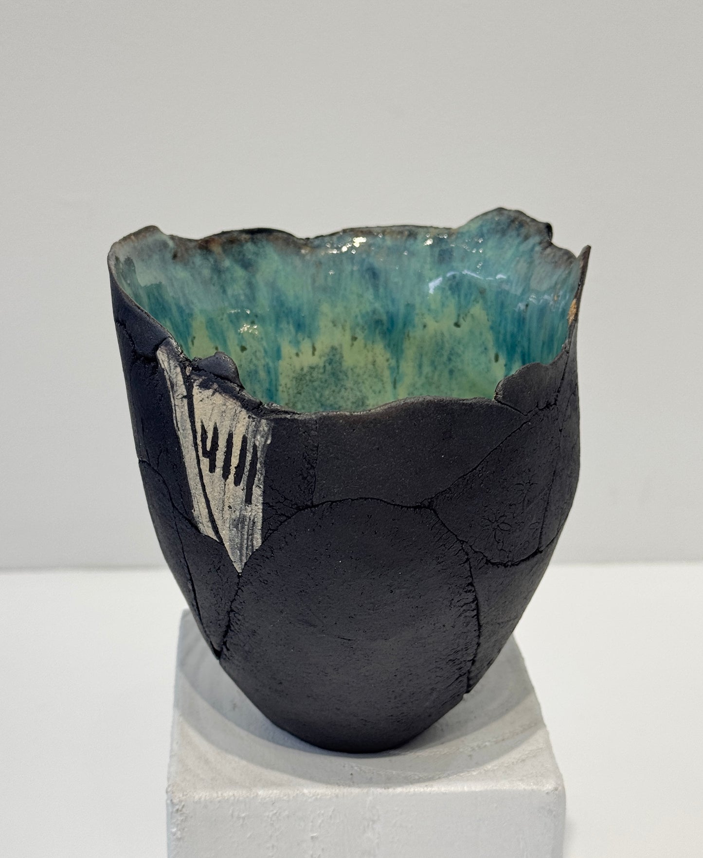 Black Sgraffito Vessel