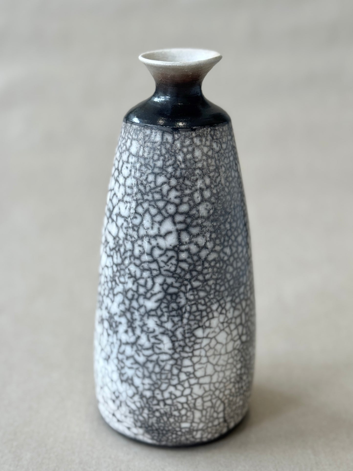 Raku Fluted Pot #111