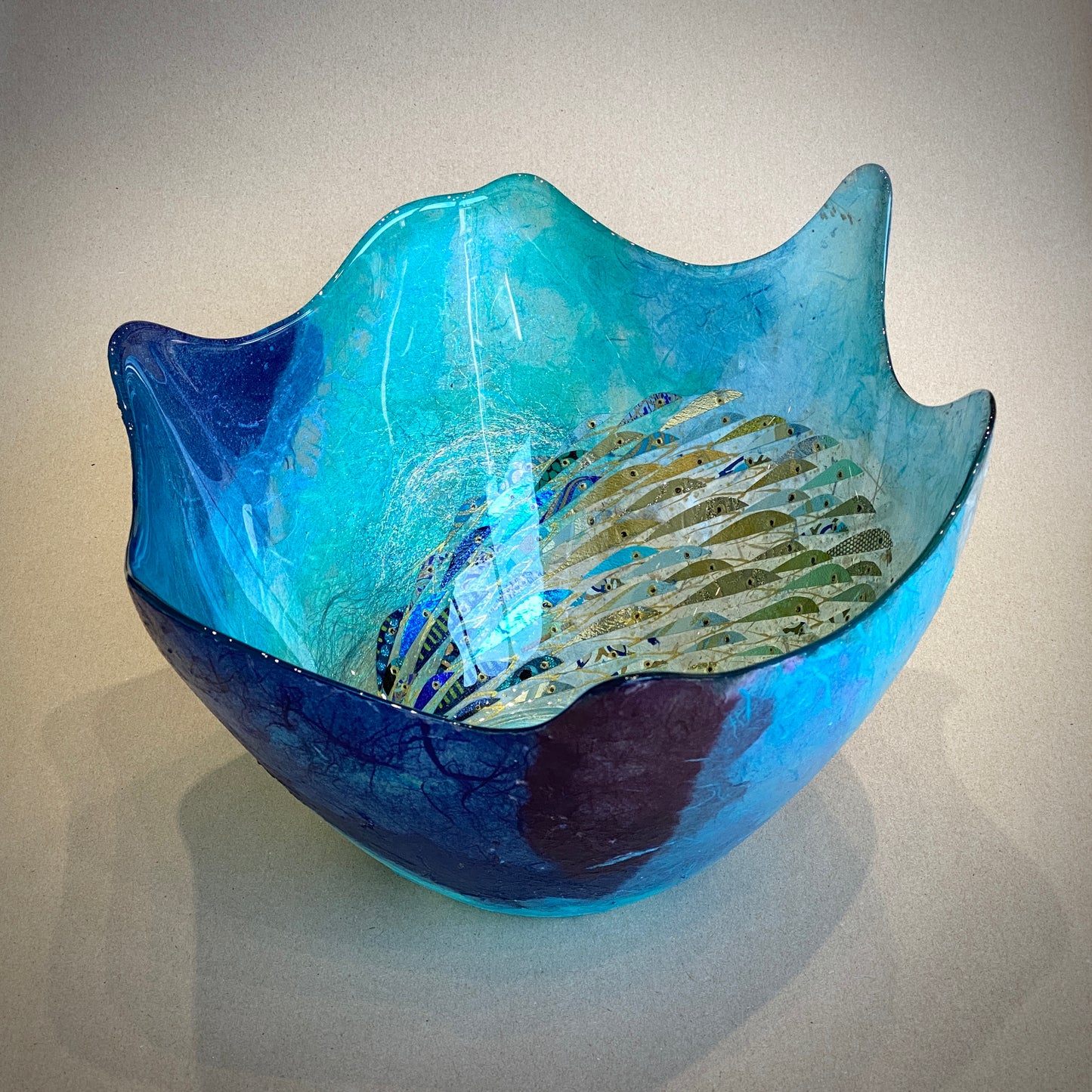 Load image into Gallery viewer, Large Splash Bowl (Blue)
