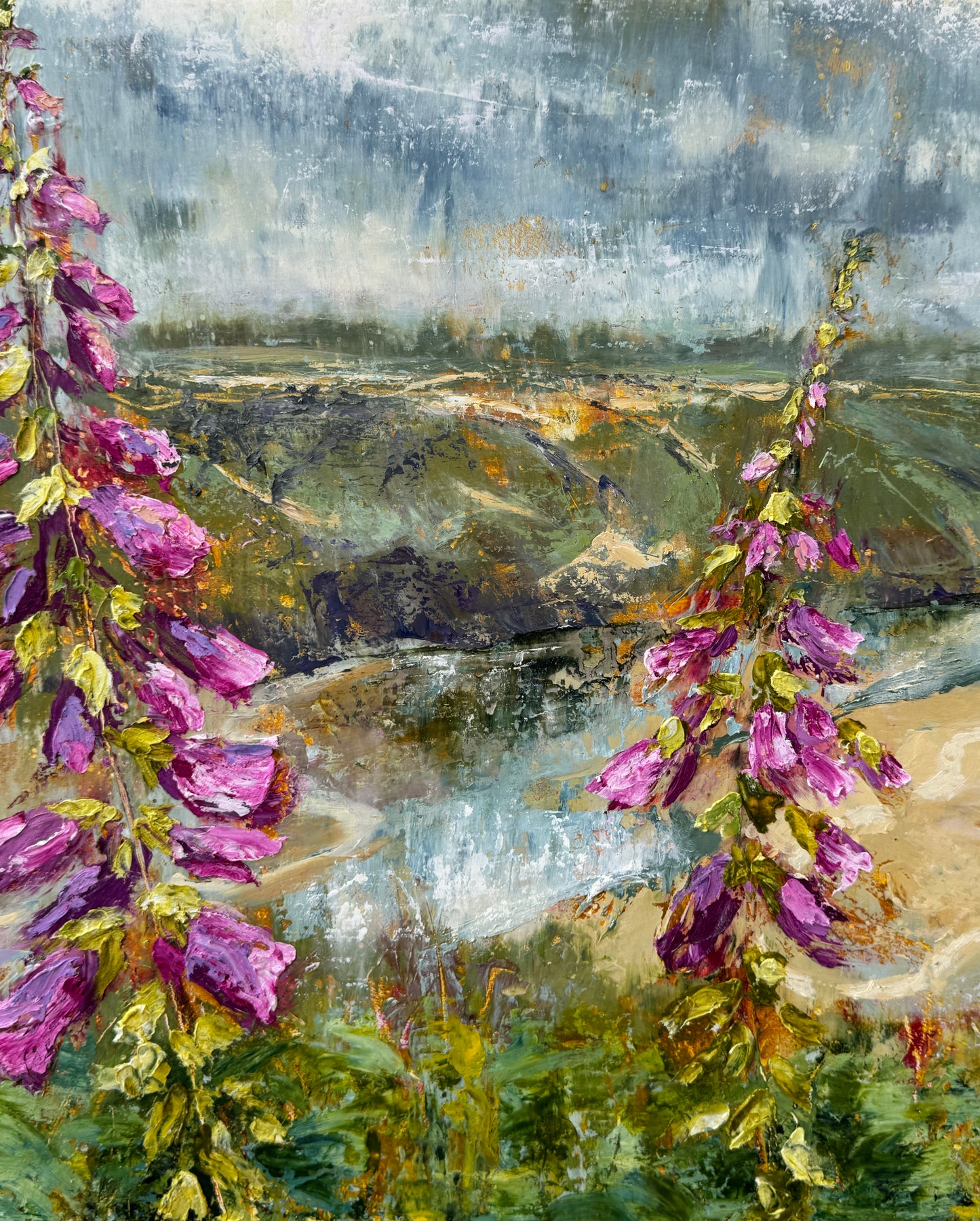 Foxgloves at Three Cliffs