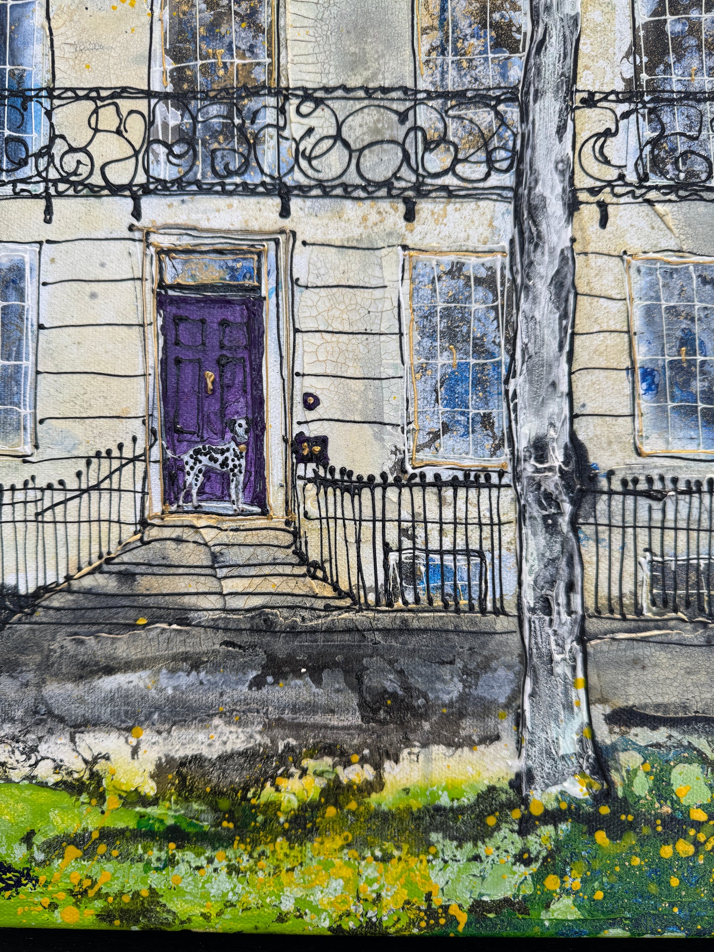 A Purple Door and a Purple Bike