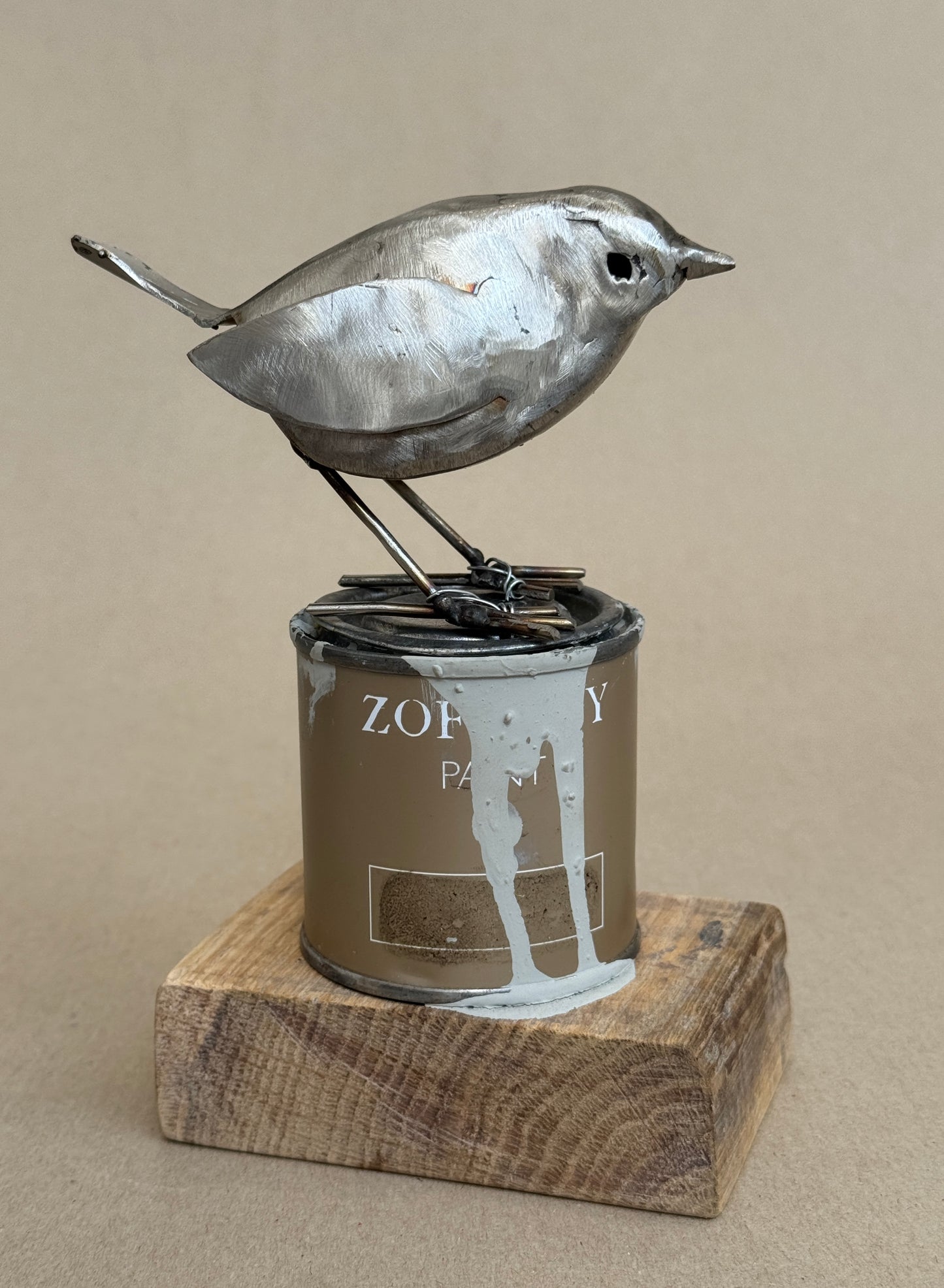 Robin on Paint Tin