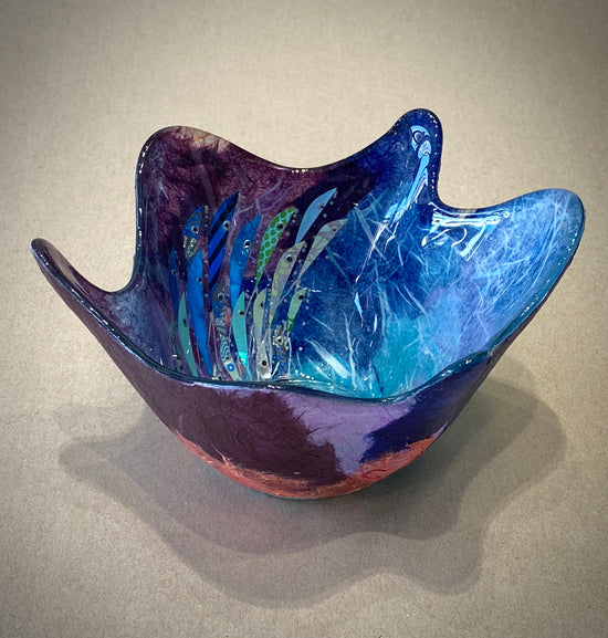 Small Splash Bowl (blue/purple)