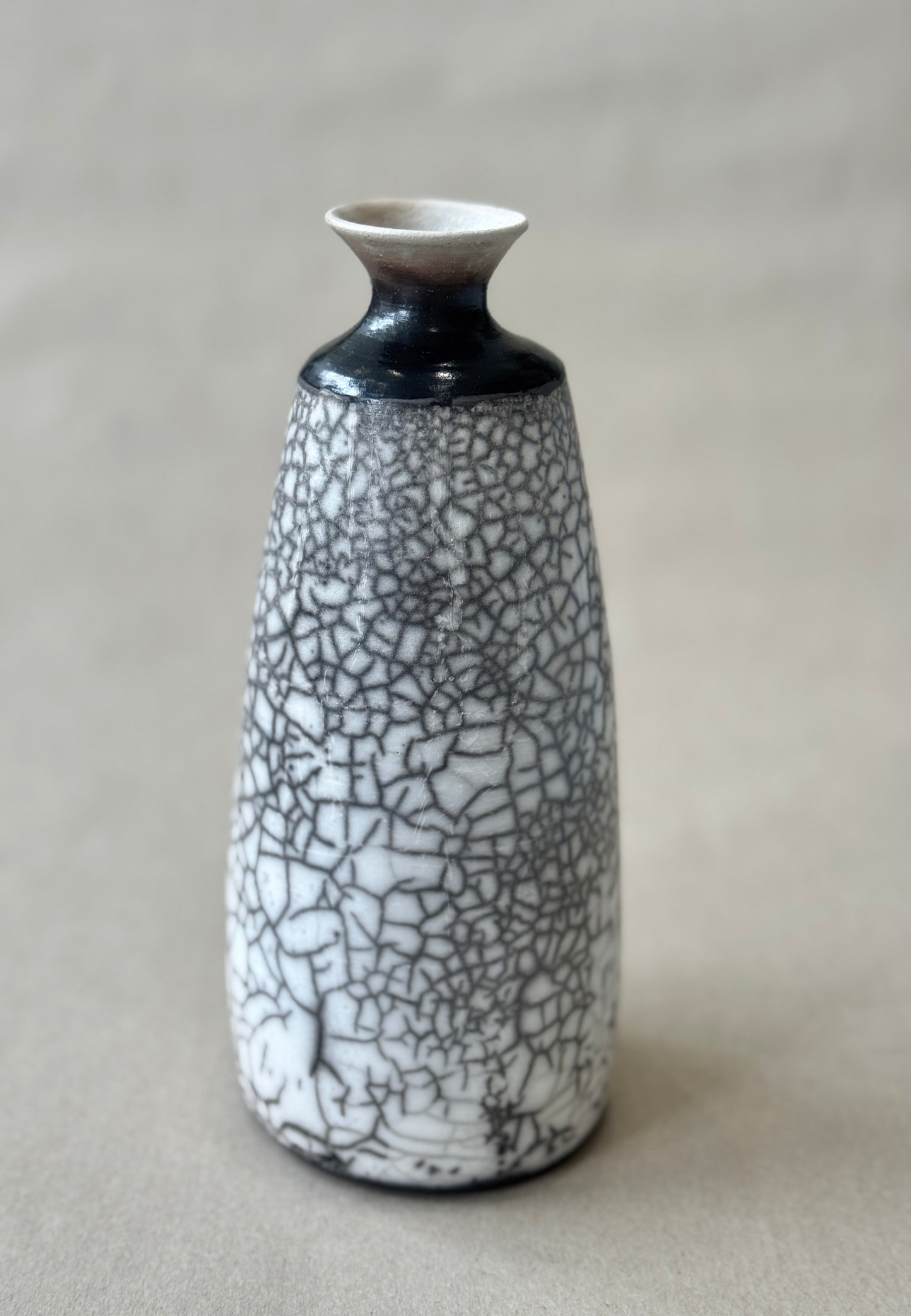 Raku Fluted Pot #111