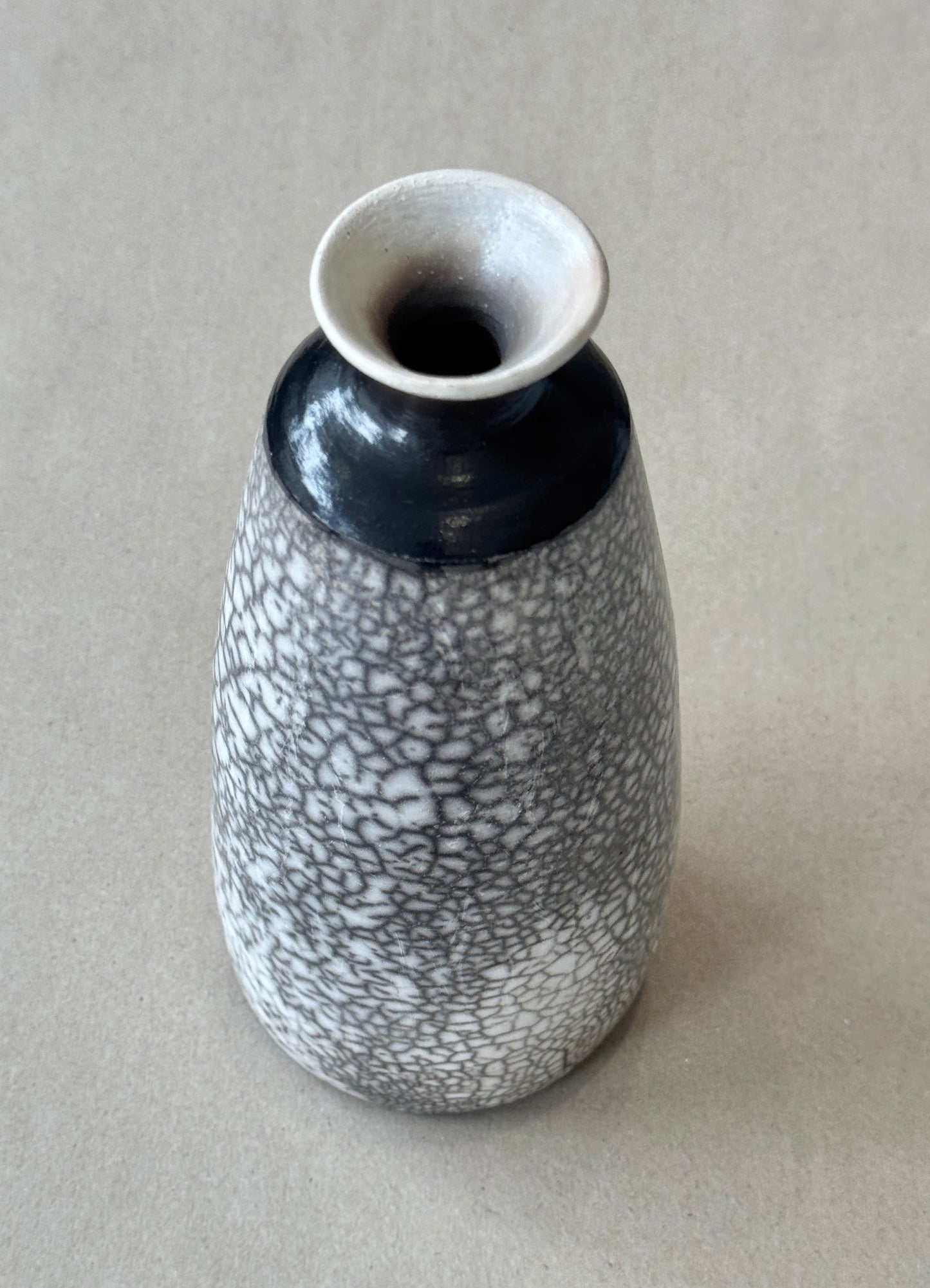 Raku Fluted Pot #111