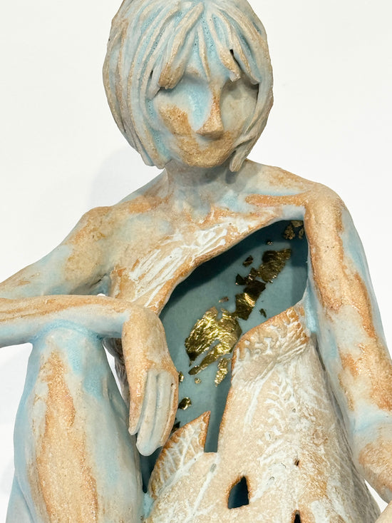Contemplation (with gold leaf)