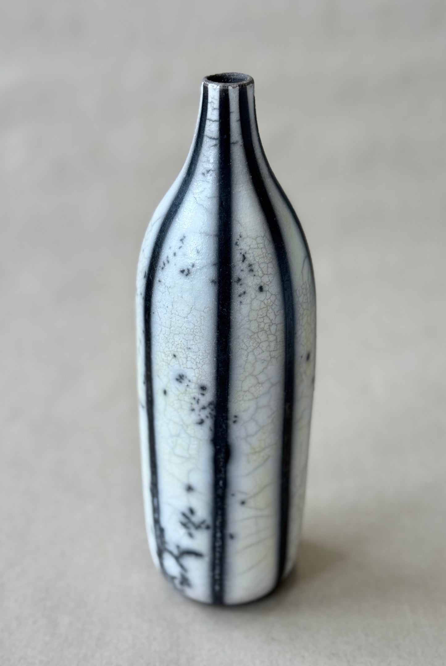 Raku Bottle Vase #109