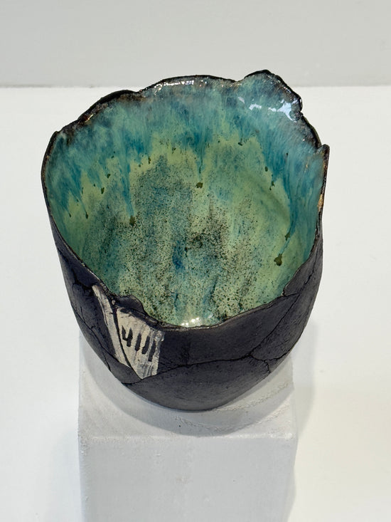 Black Sgraffito Vessel