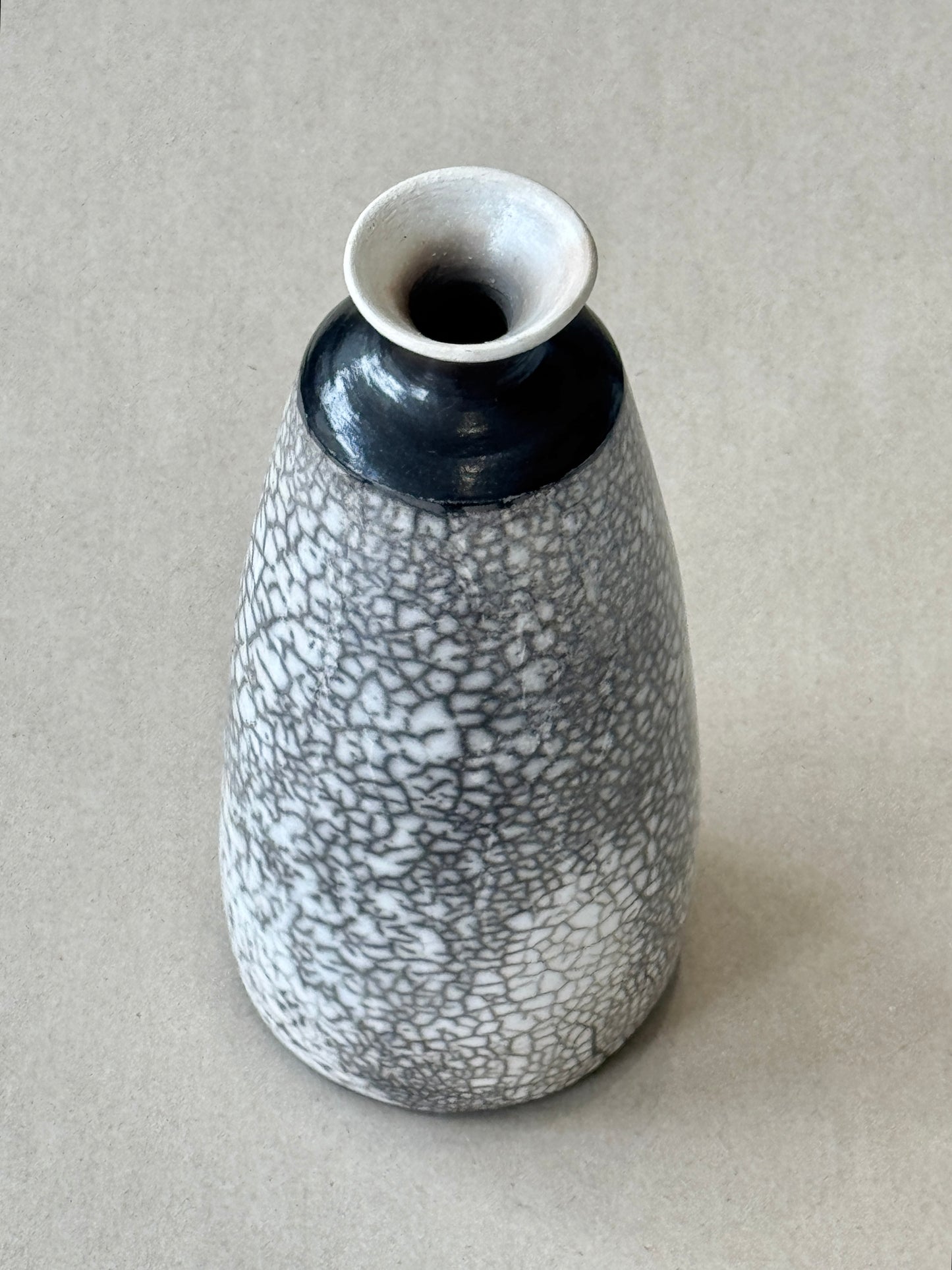 Raku Fluted Pot #111