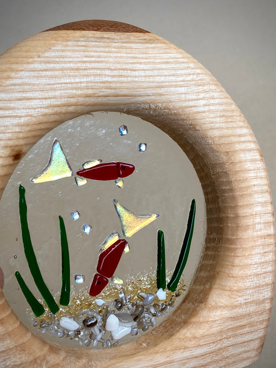 Load image into Gallery viewer, Wooden Fish Bowl
