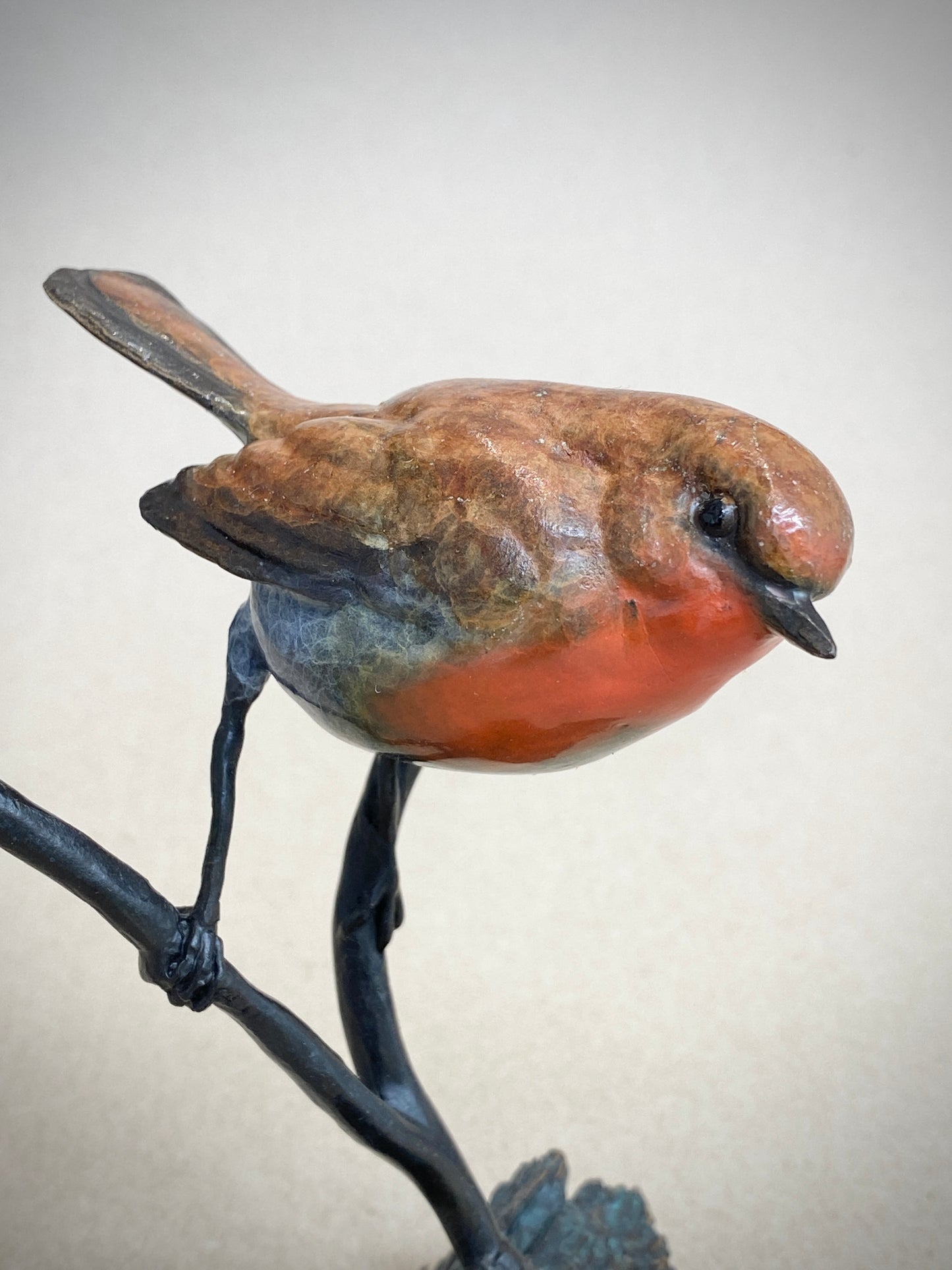 Darting Robin on a Branch