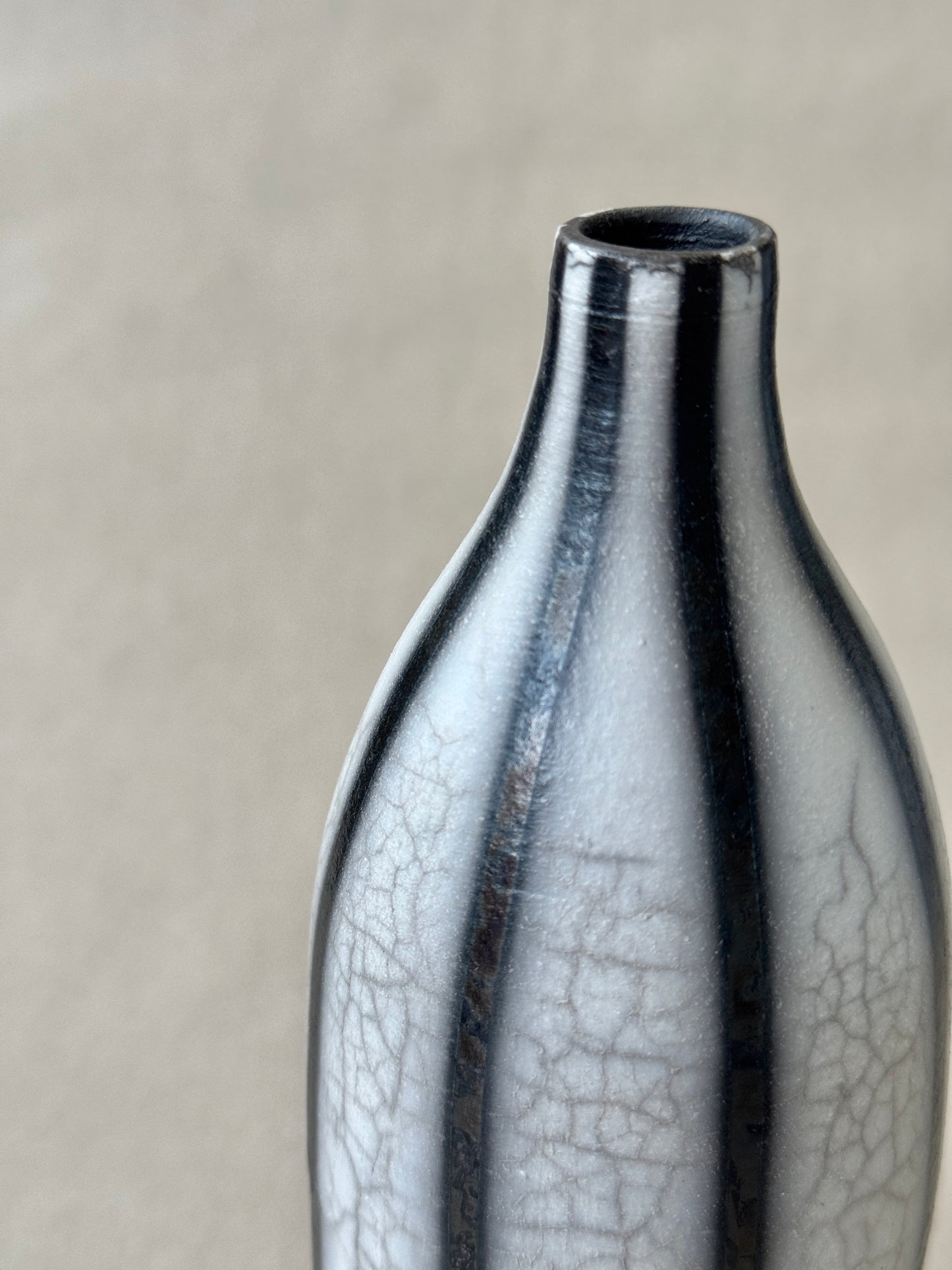 Raku Bottle Vase #108