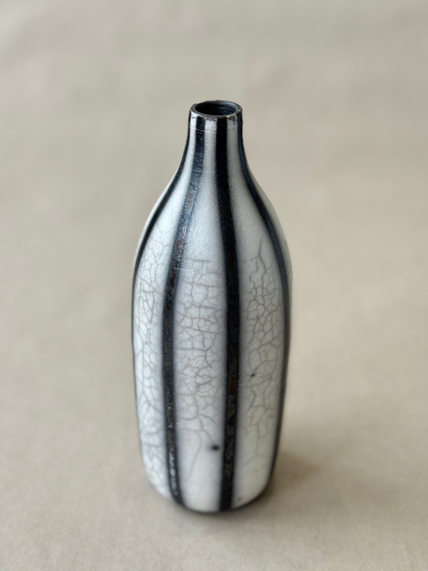 Raku Bottle Vase #108
