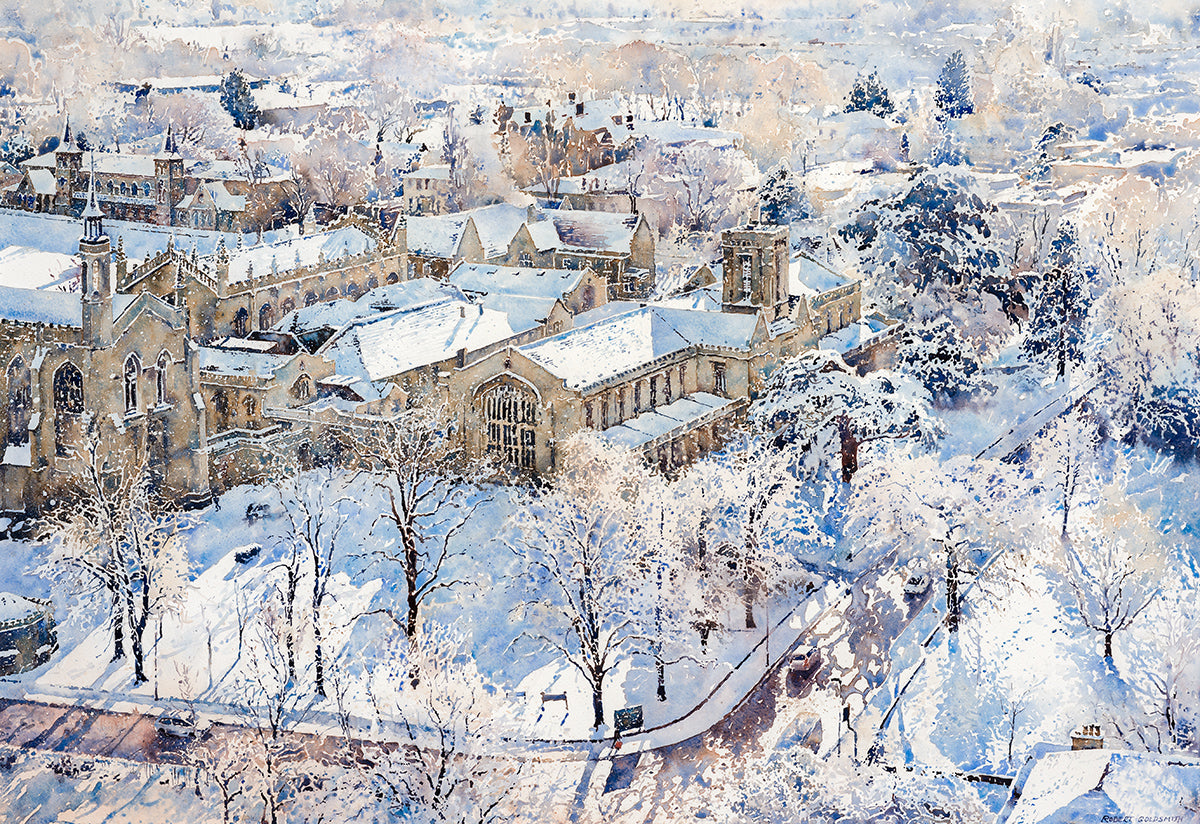 Aerial View, Cheltenham College (Mounted Print)