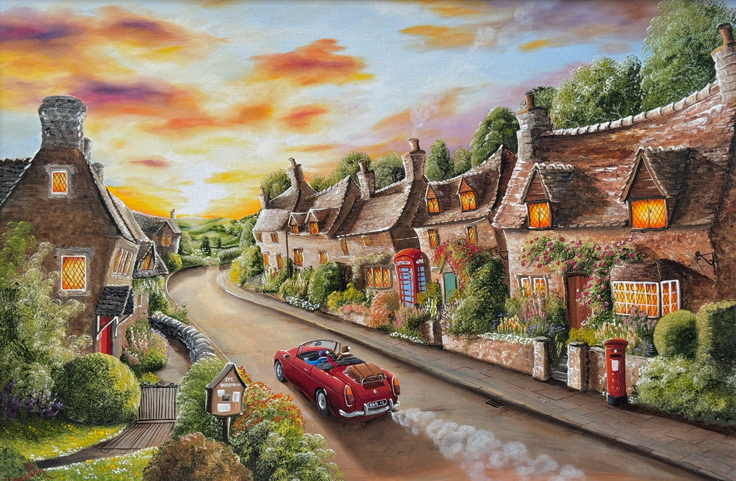 Sunset Over The Cosy Cotswolds