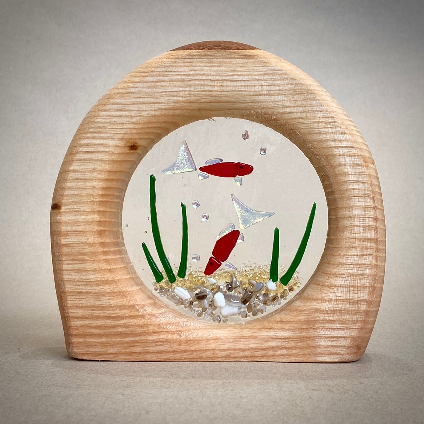 Load image into Gallery viewer, Wooden Fish Bowl
