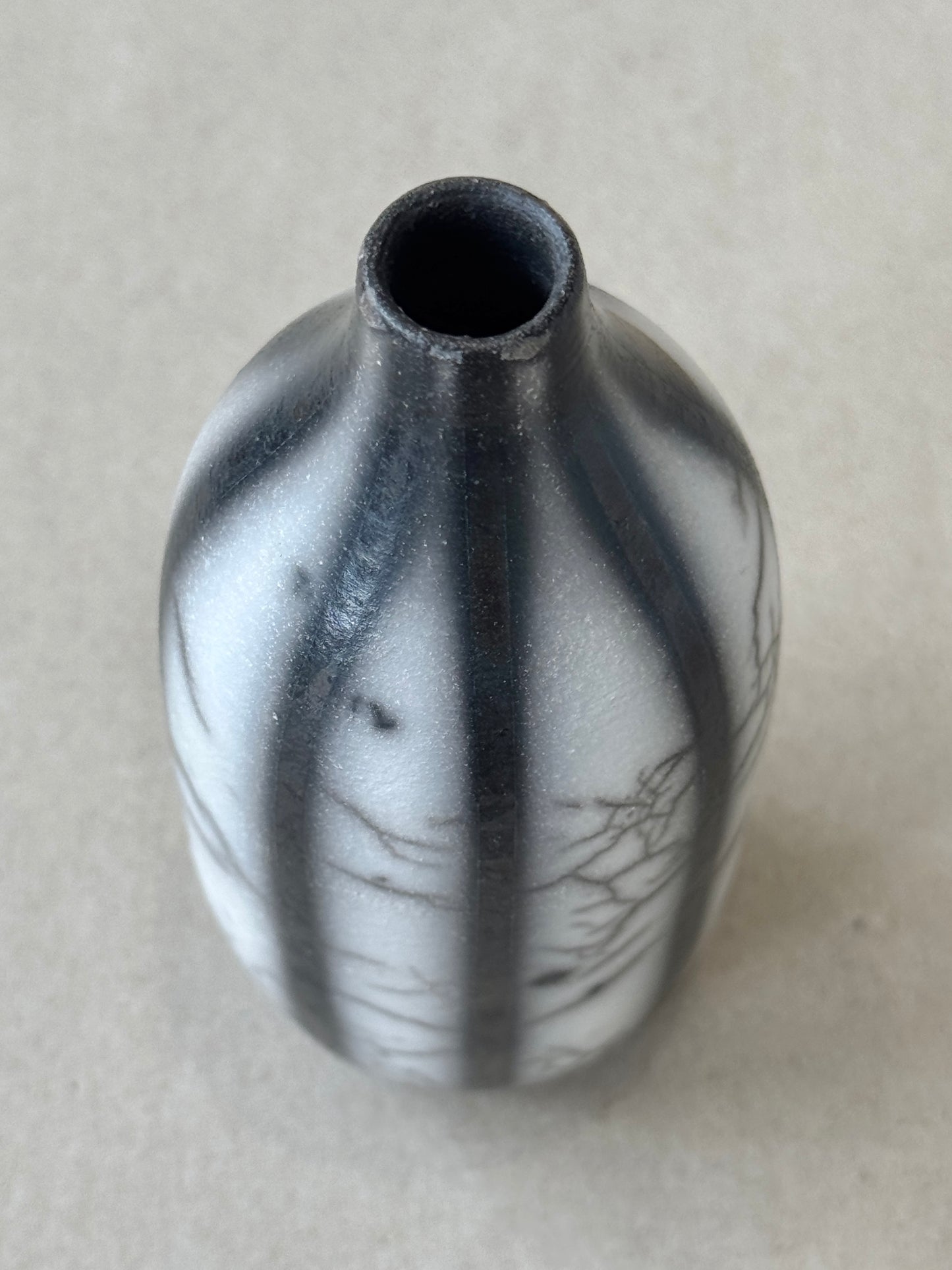 Raku Bottle Vase #110
