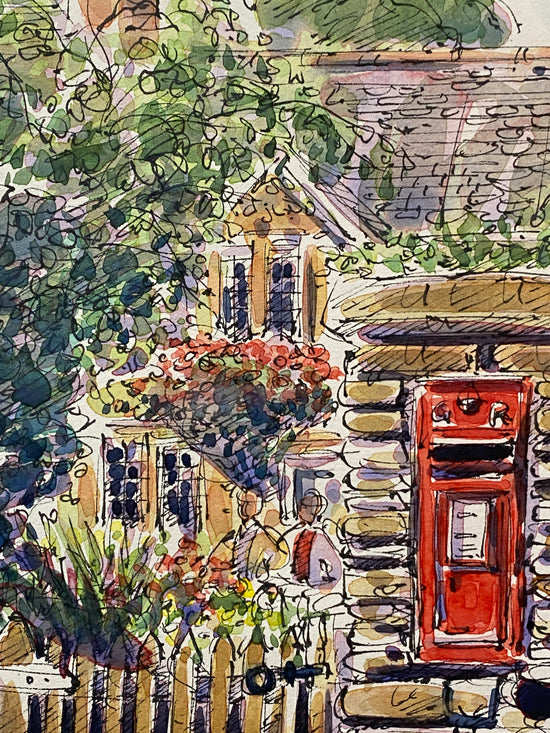 Red Post Box, The Cotswolds