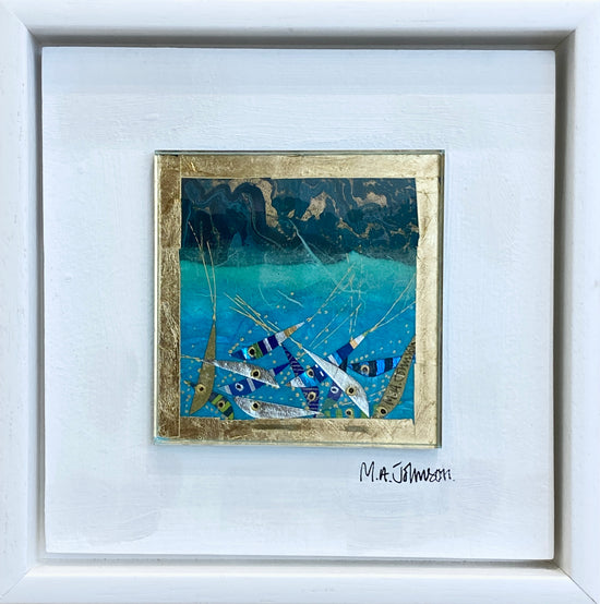 Framed Glass Square - Night Shoal (small)