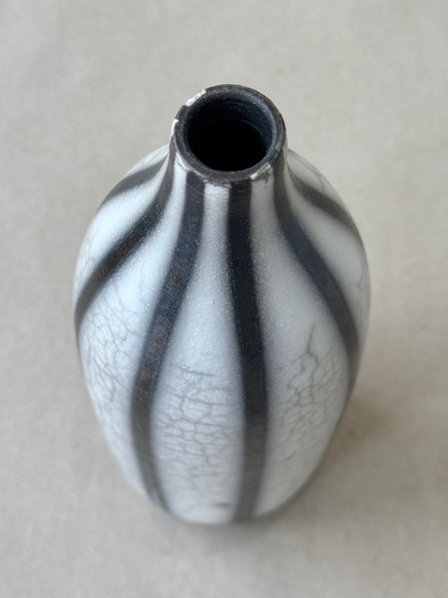 Raku Bottle Vase #108