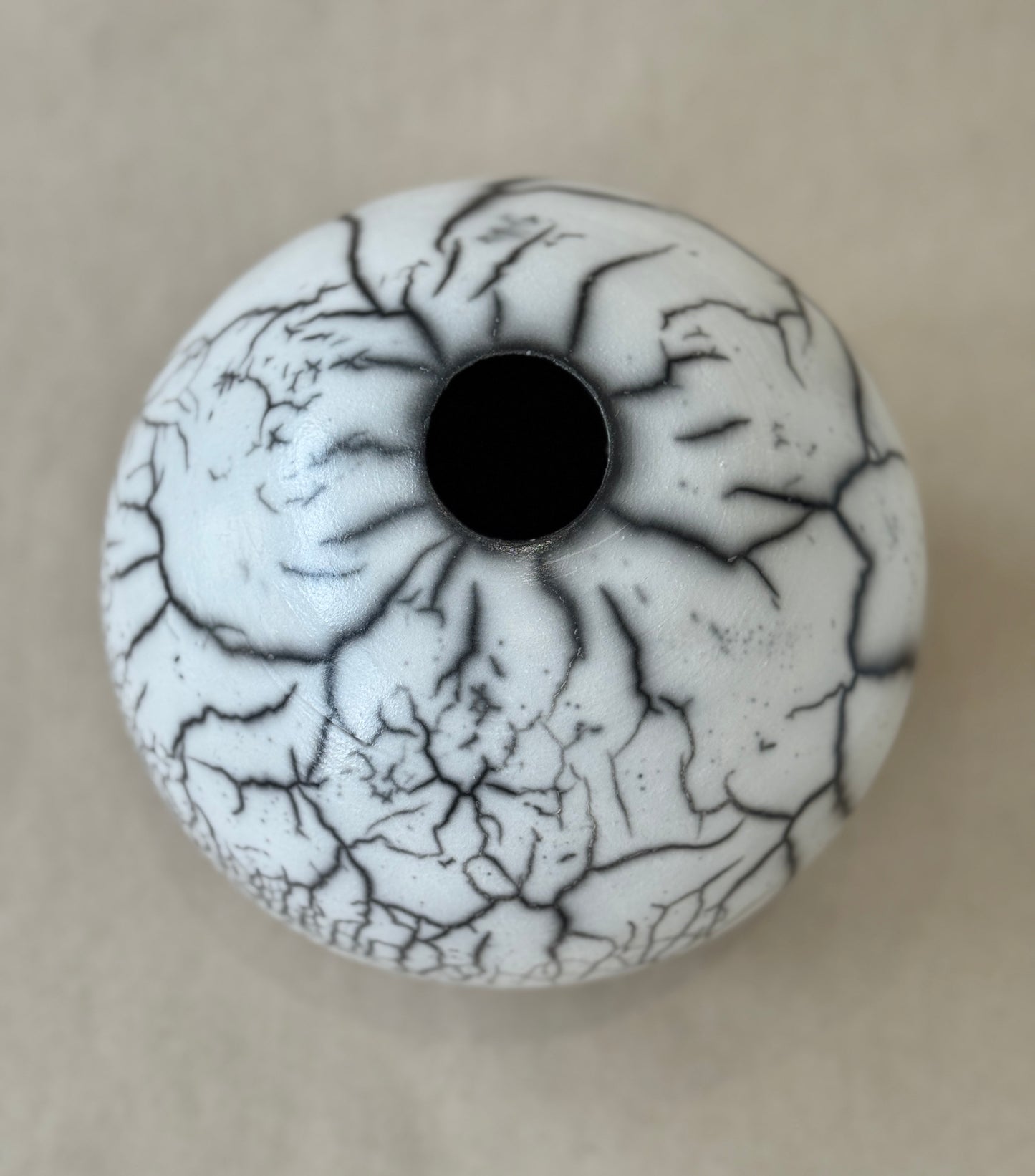 Squat Raku Vessel #115
