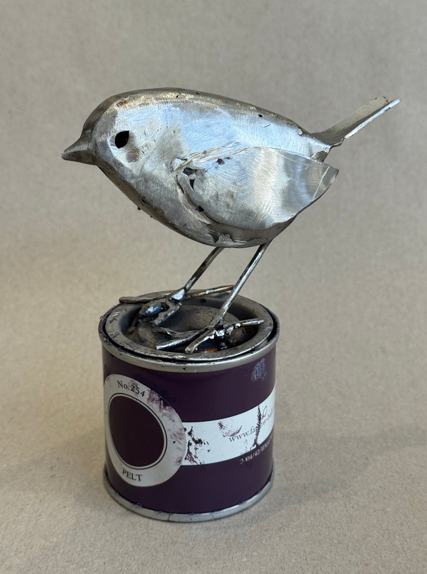 Robin on Paint Tin