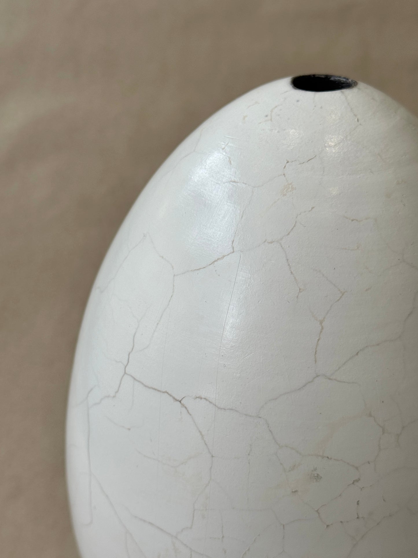 Egg Raku Vessel #116