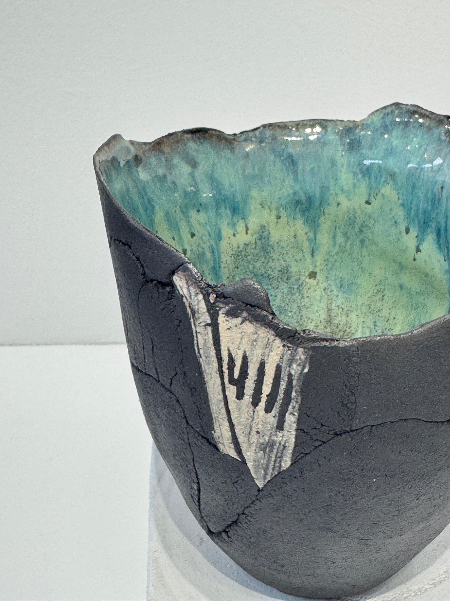 Black Sgraffito Vessel
