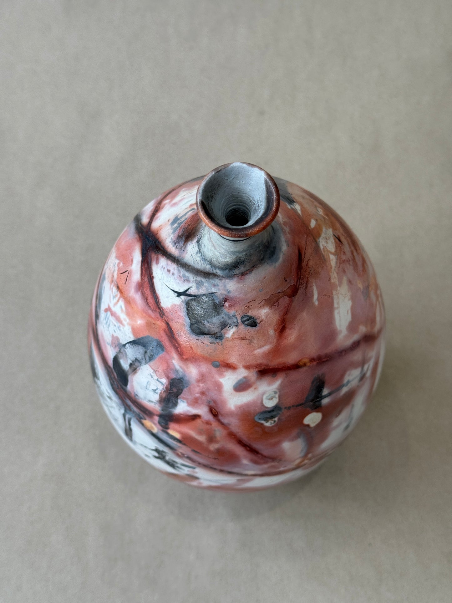Saggar Narrow Necked Vessel #104