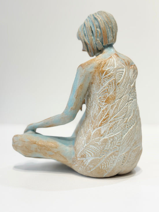 Contemplation (with gold leaf)