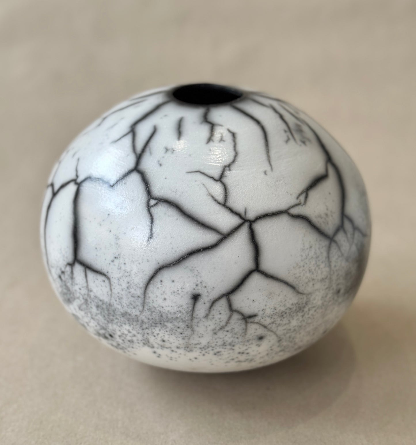 Squat Raku Vessel #115