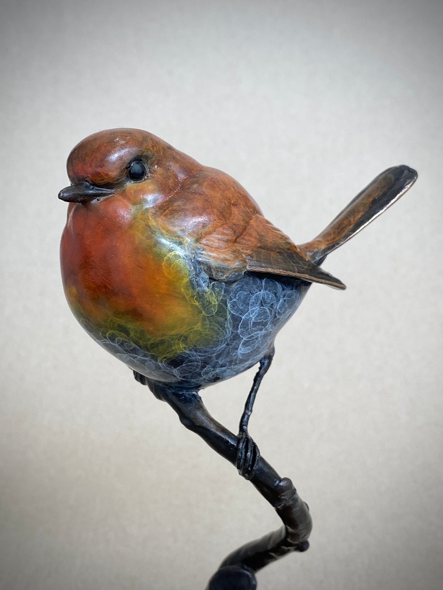 Life-size Robin on a Branch